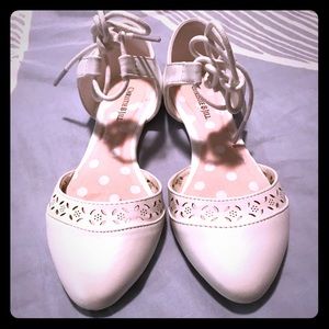 Girls First Communion white shoes